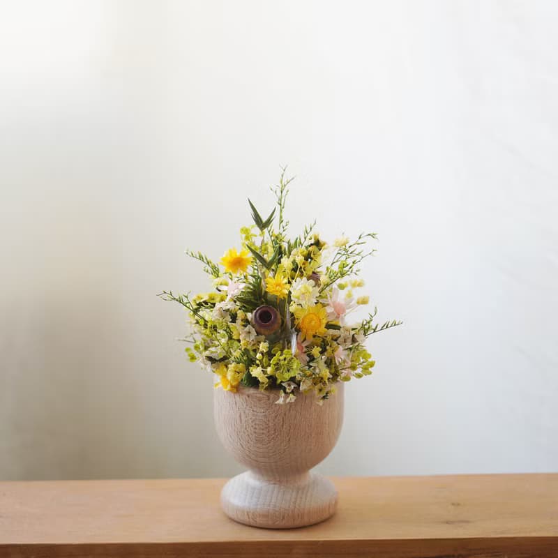 【歐洲市集限定】木製迷你花杯