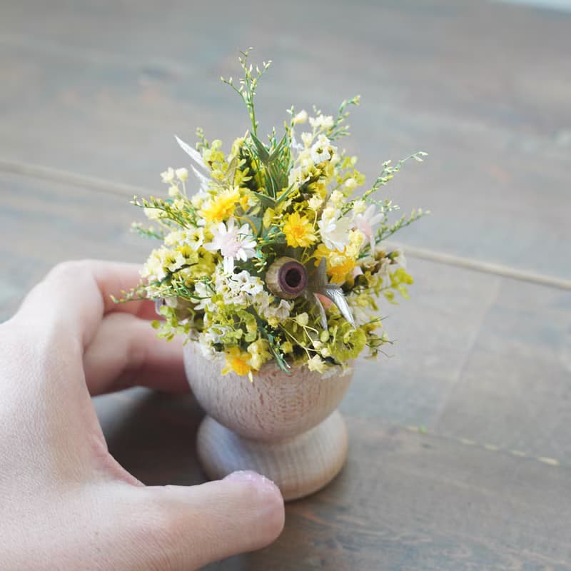 【歐洲市集限定】木製迷你花杯