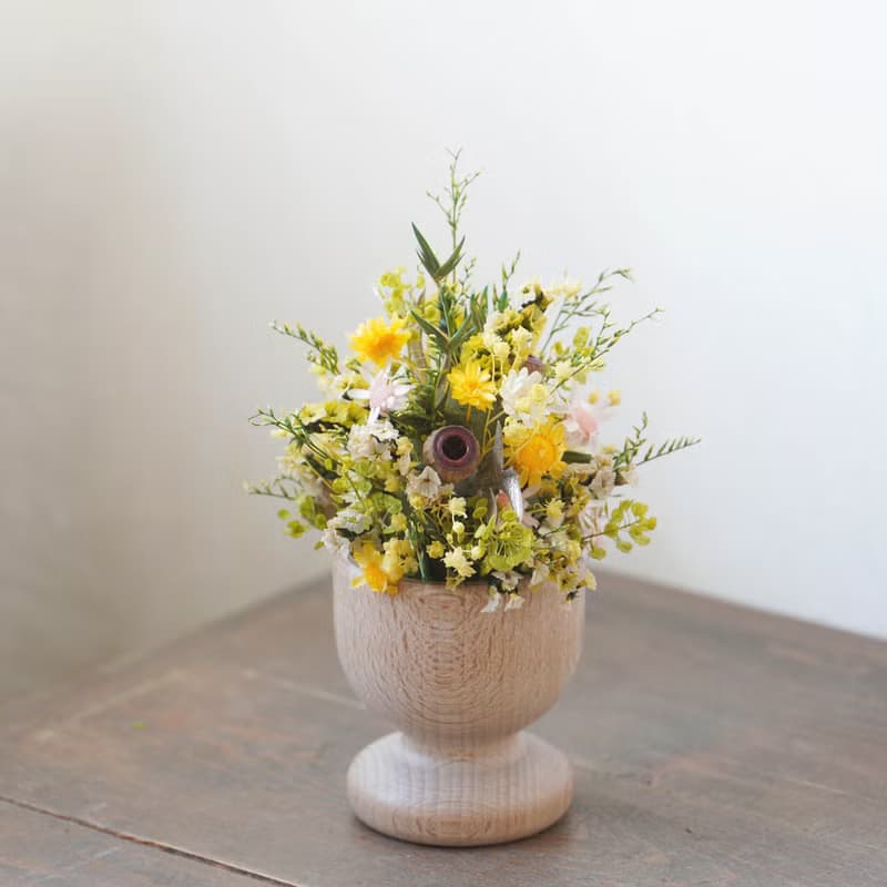 【歐洲市集限定】木製迷你花杯