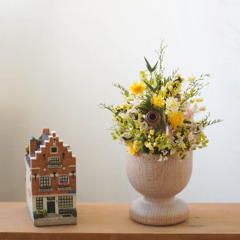 【歐洲市集限定】木製迷你花杯