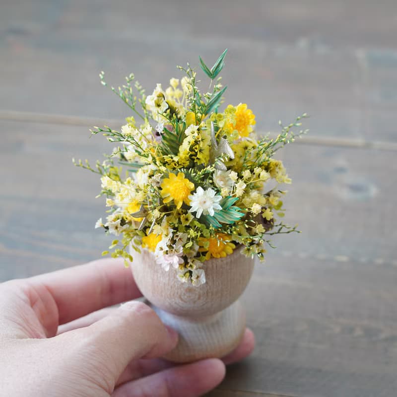 【歐洲市集限定】木製迷你花杯