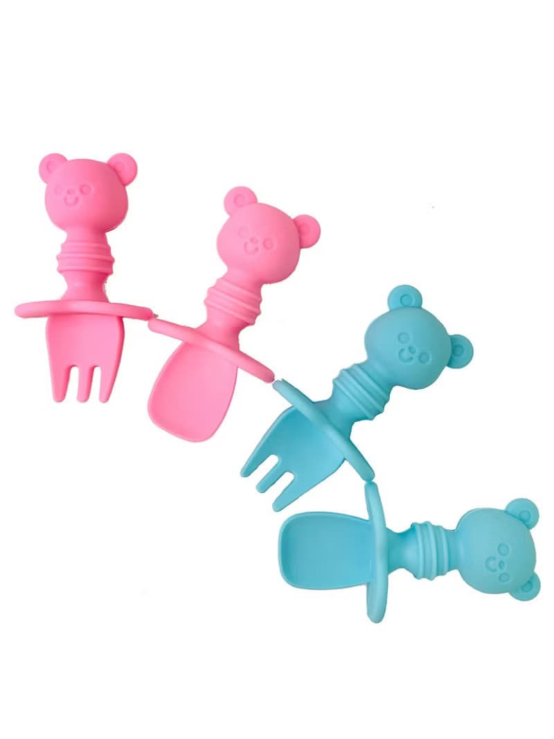 寶寶學習分隔餐盤組 -- (餐盤+餐具)