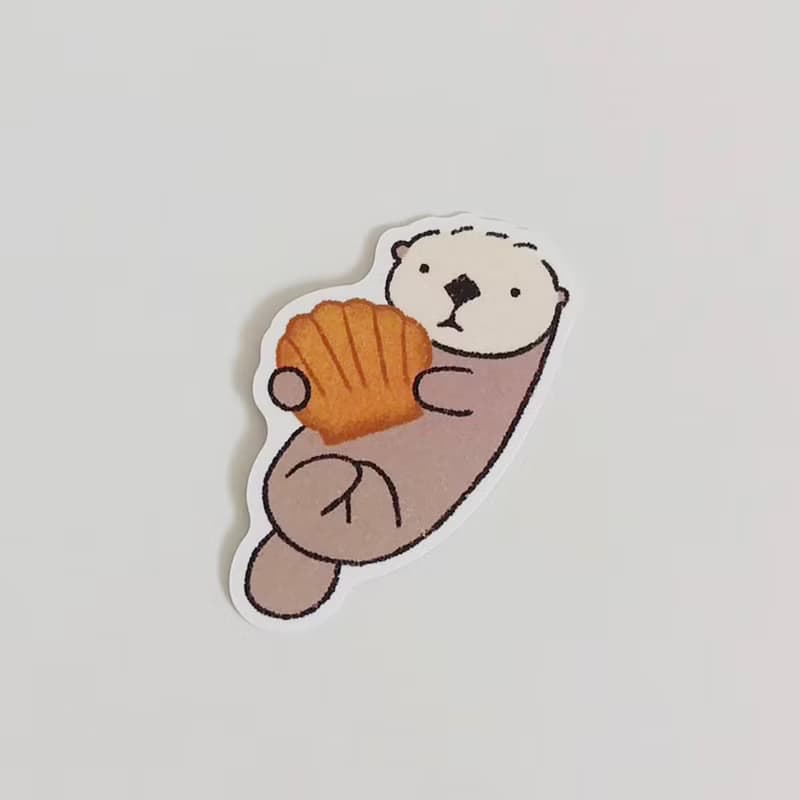 海獺咪寶 防水貼紙 甜點系列