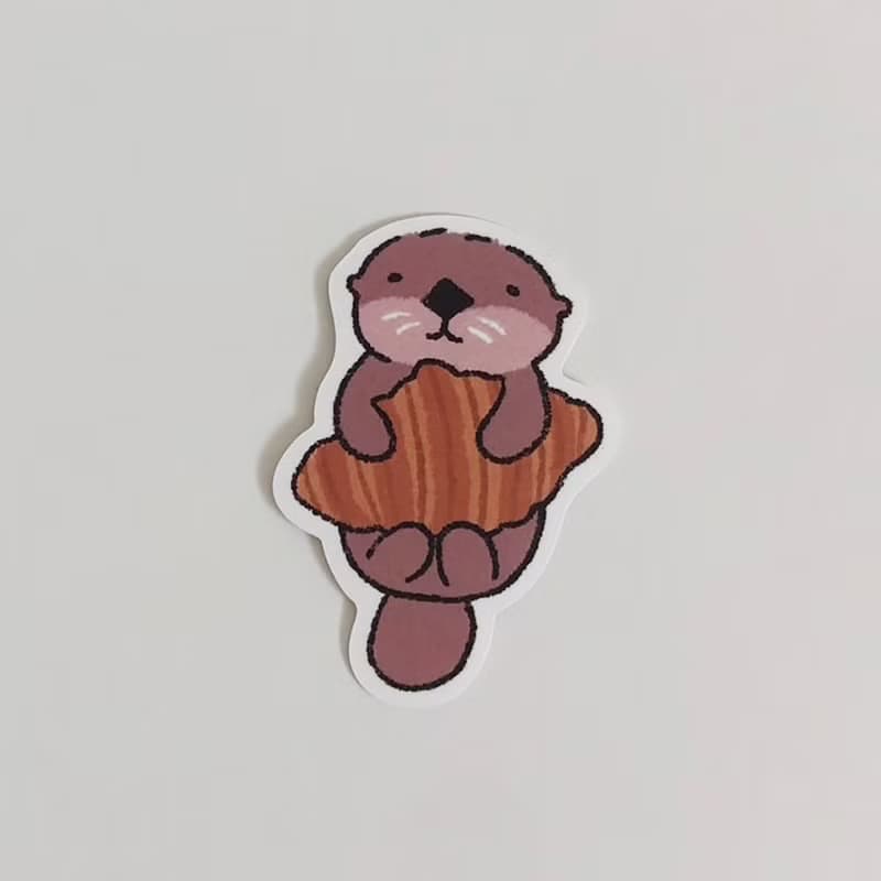 海獺咪寶 防水貼紙 甜點系列