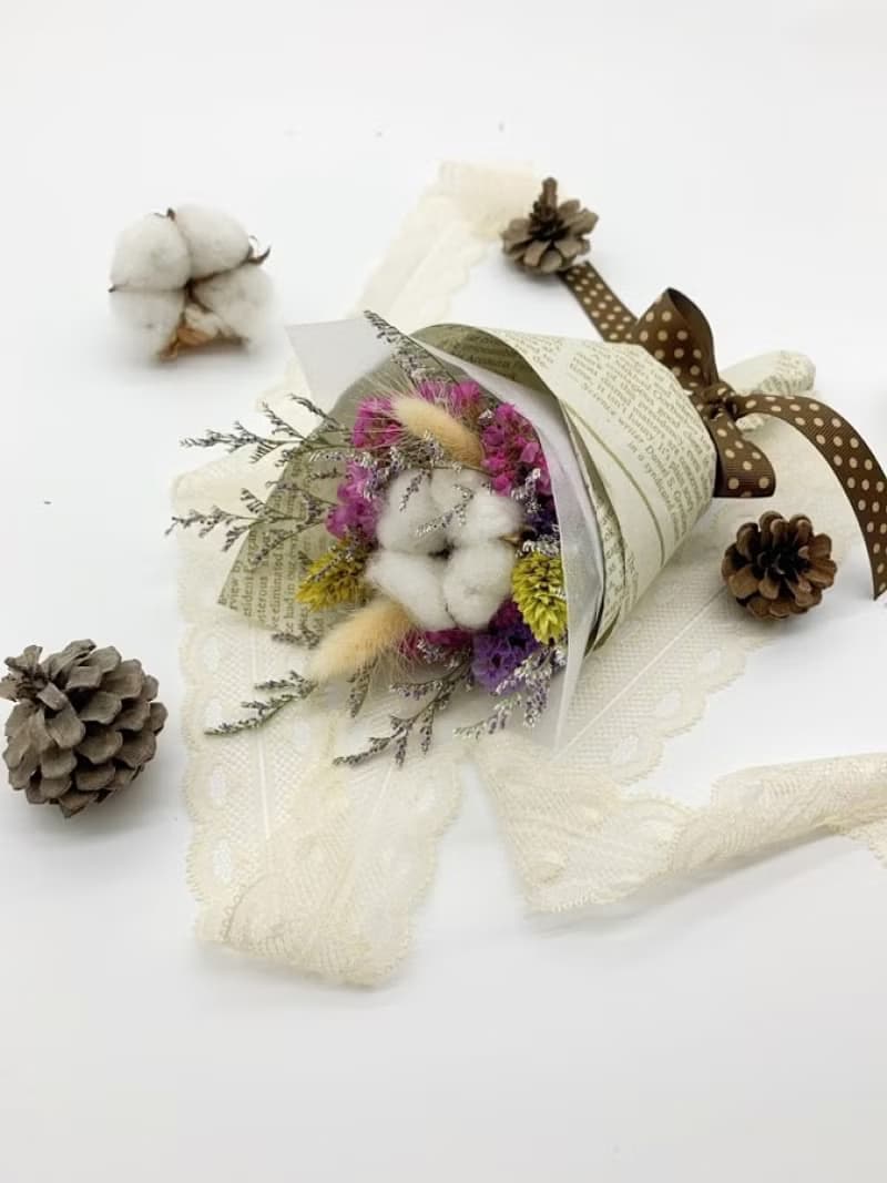 【瑾 花居】情意綿綿 乾燥花小花束 乾燥花 花束 畢業 母親節