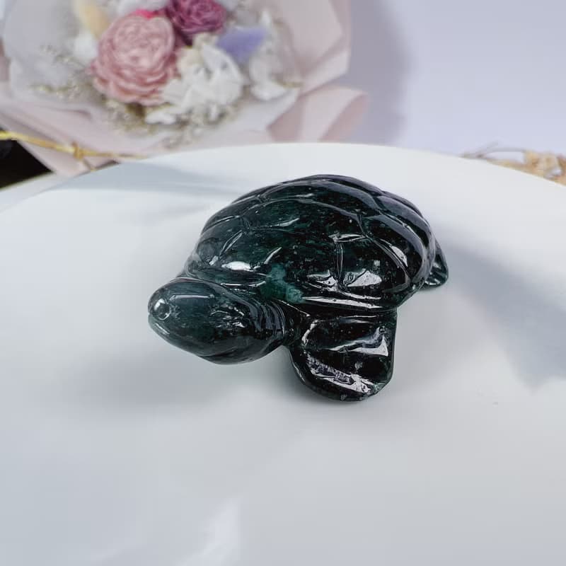 飄花翡翠烏龜 | 天然緬甸A貨翡翠 | 送禮