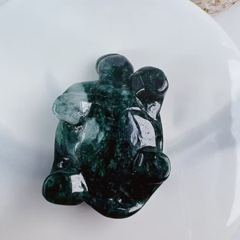 飄花翡翠烏龜 | 天然緬甸A貨翡翠 | 送禮