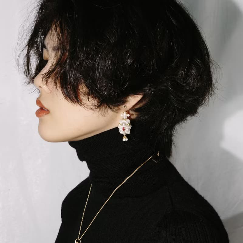 The Ornament 雙彩寶珠耳飾