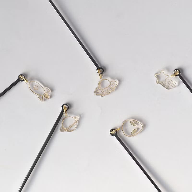 日本高桑金屬  日製宇宙造型垂飾不鏽鋼叉子-2入-多款可選