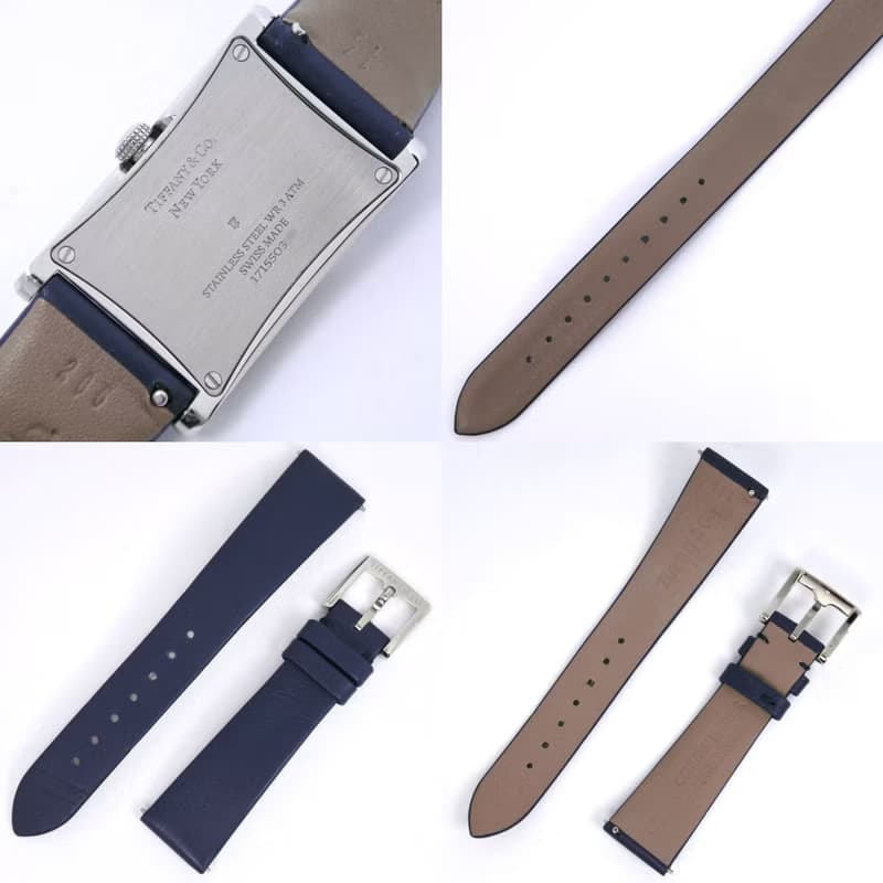 【日本直送】ティファニー TIFFANY&Co. イーストウエストミニ 腕時計 36668694 ネイビー クオーツ レディース【中古】