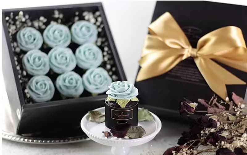 【獨家禮物】人魚之淚花禮玫瑰花束禮盒/蝶豆花/五天後發/免運
