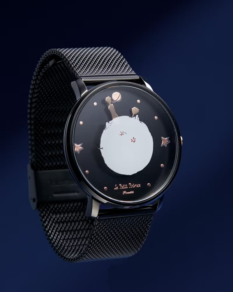 法國官方授權 Le Petit Prince 小王子 B612 星球腕錶 - 黑