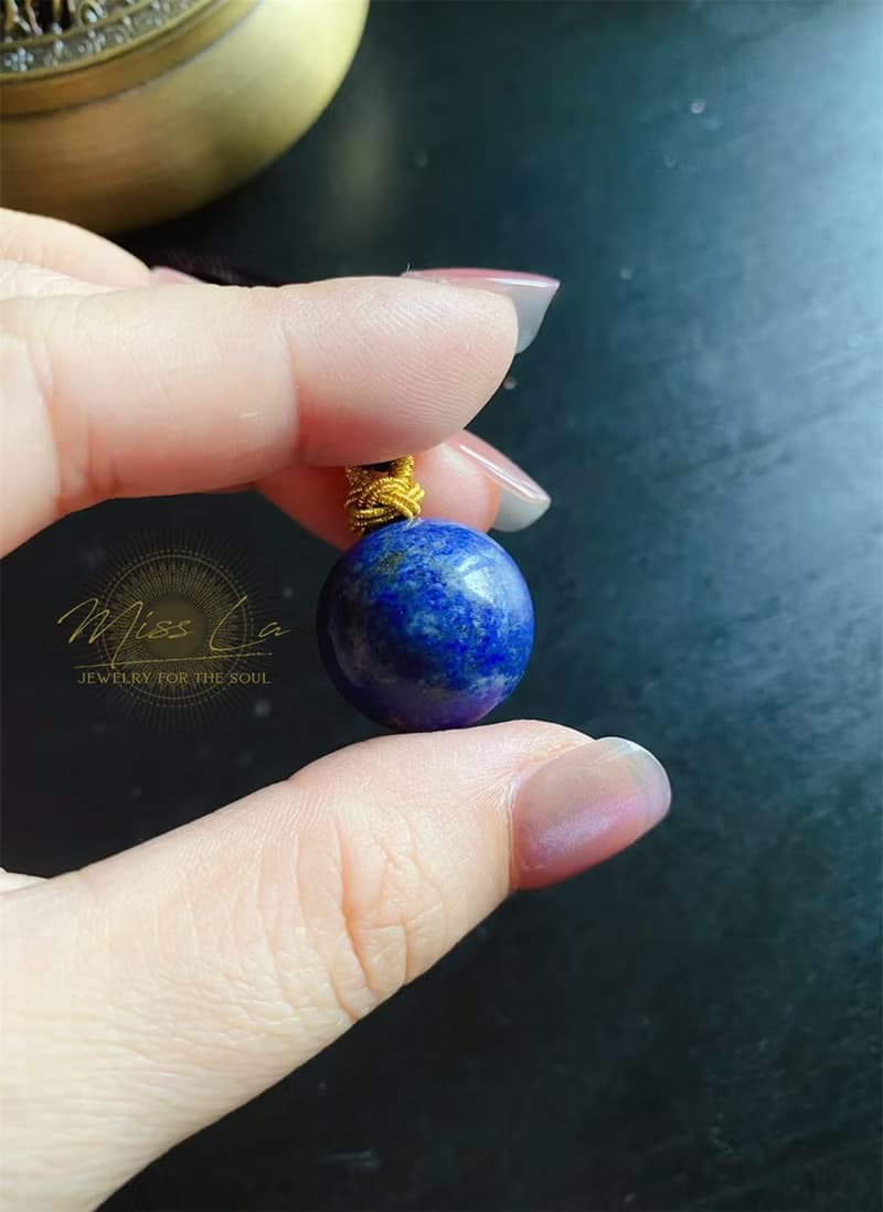 翡翠 護身藥師珠 青金石 手作吊墜 水晶 項鍊 禮物 長輩禮
