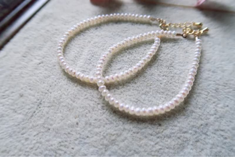 淡水珍珠手鏈 鈕扣珍珠