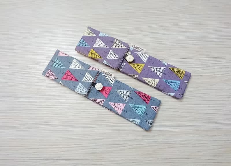 環保餐具收納袋 餐具套 雙層筷袋 樹 2入