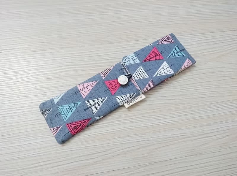 環保餐具收納袋 餐具套 雙層筷袋 樹 2入