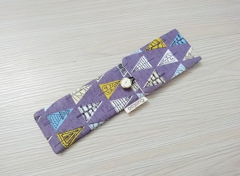 環保餐具收納袋 餐具套 雙層筷袋 樹 2入