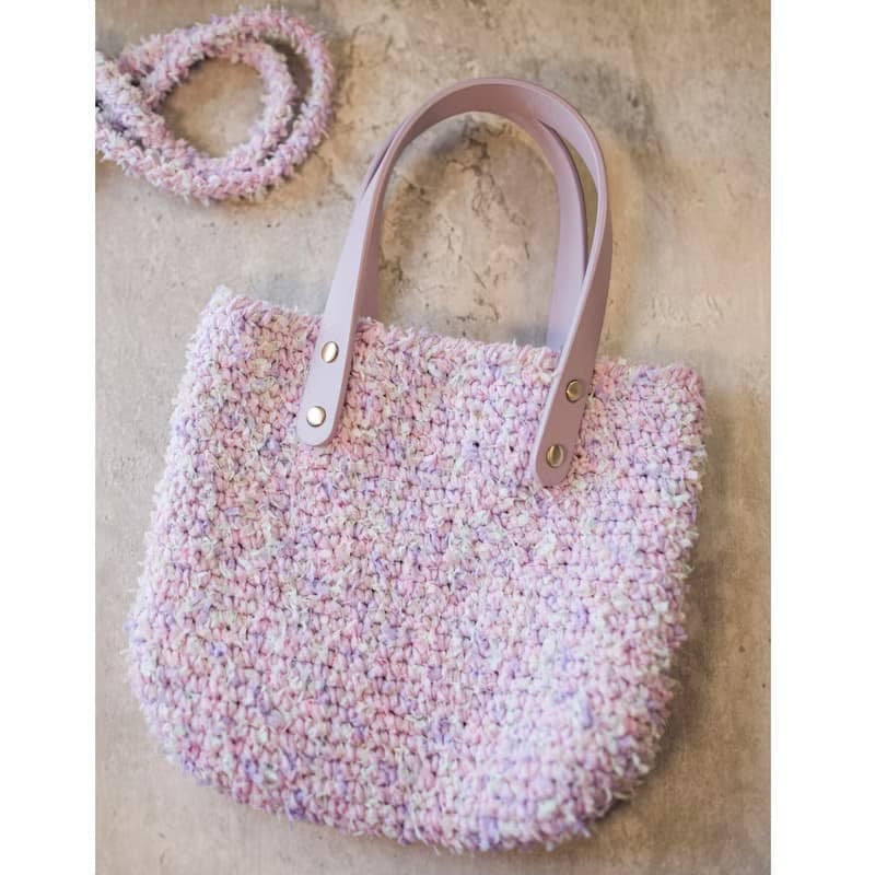 小巧夢幻繽紛小提袋 | 編織手袋 | 手作包包