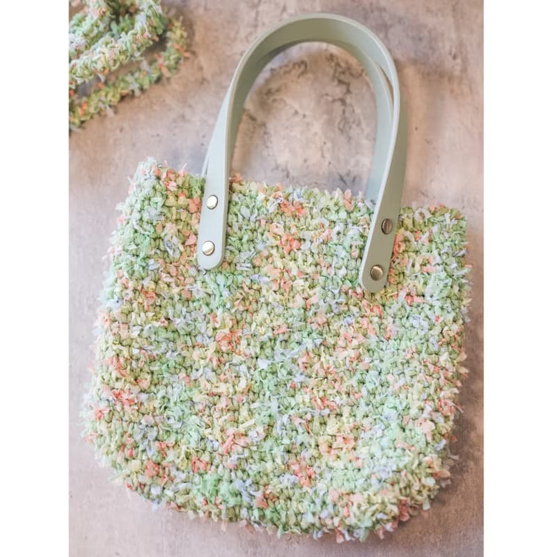 小巧夢幻繽紛小提袋 | 編織手袋 | 手作包包