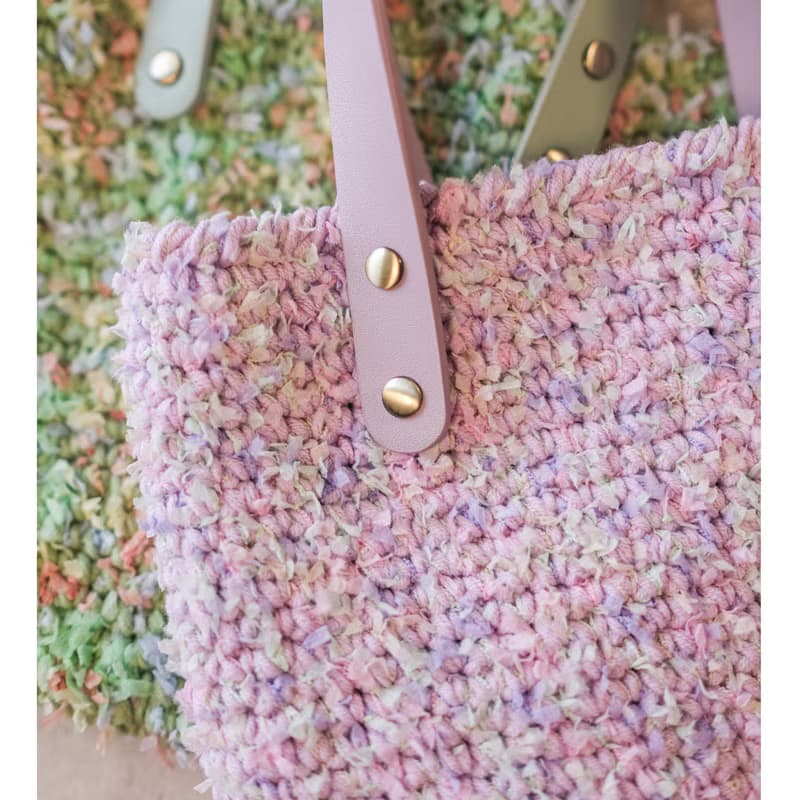 小巧夢幻繽紛小提袋 | 編織手袋 | 手作包包