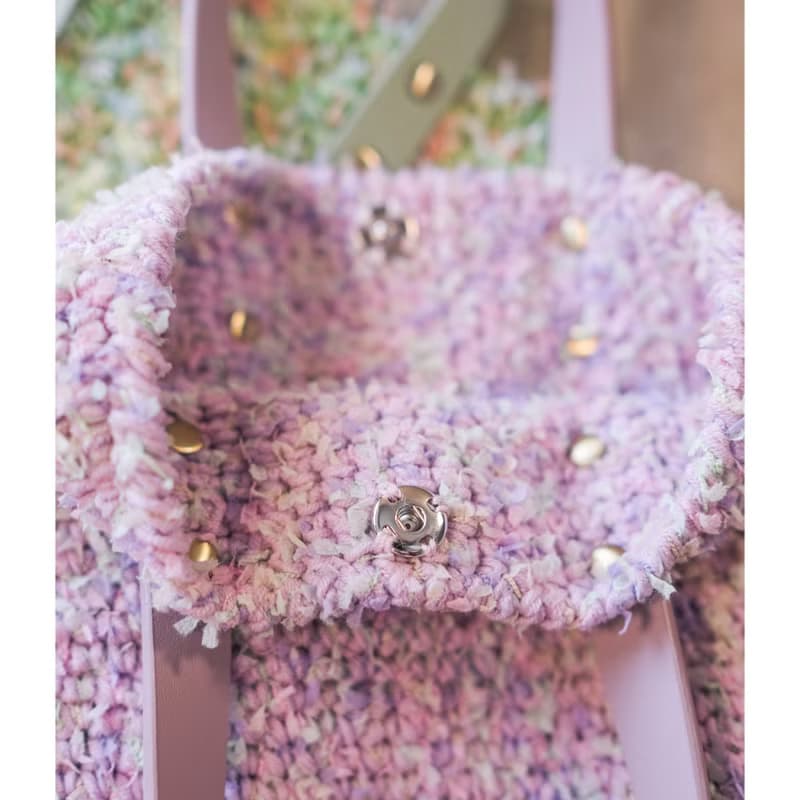 小巧夢幻繽紛小提袋 | 編織手袋 | 手作包包