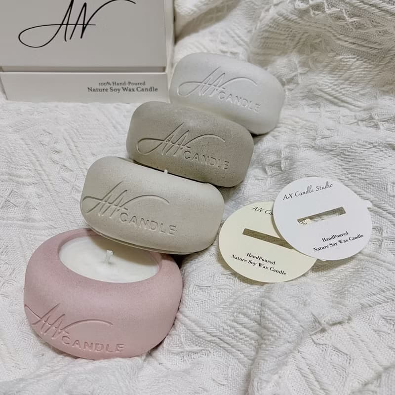 aini 原創手工製 水泥杯香氛蠟燭 45g 禮盒