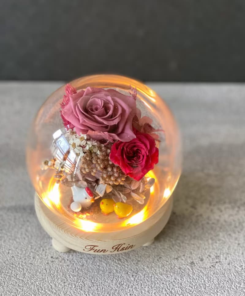 帶路雞 玻璃球 交換禮物 結婚禮物 入厝禮 起家雞 不凋花 永生花