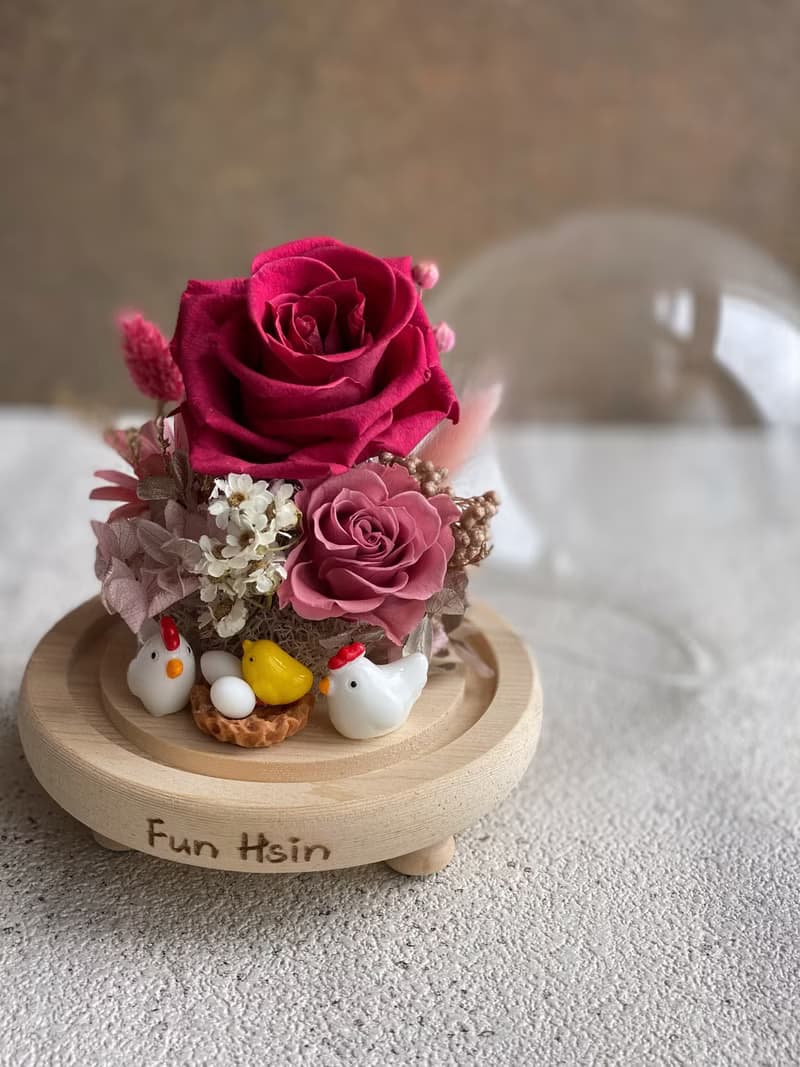 帶路雞 玻璃球 交換禮物 結婚禮物 入厝禮 起家雞 不凋花 永生花