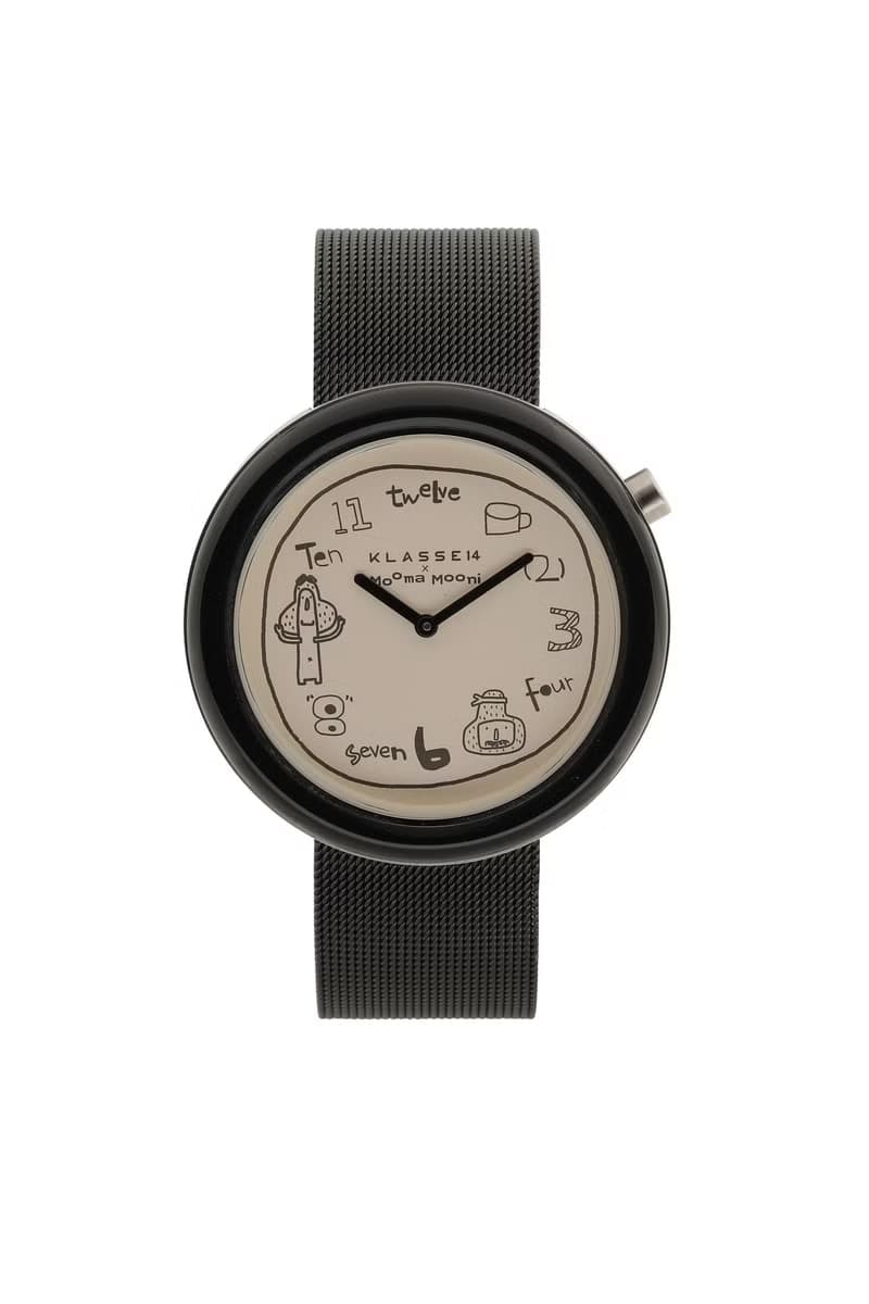 Klasse14 x Topbananax Mooma Mooni 黑色鋼帶手錶 36/42mm