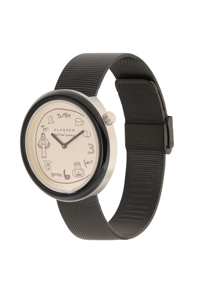 Klasse14 x Topbananax Mooma Mooni 黑色鋼帶手錶 36/42mm