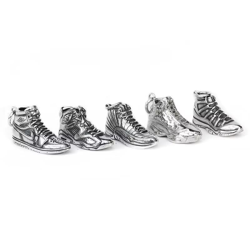 【贈品/可販售】925銀AJ1球鞋吊墜項鍊禮物情侶小眾男女AJ11飾品