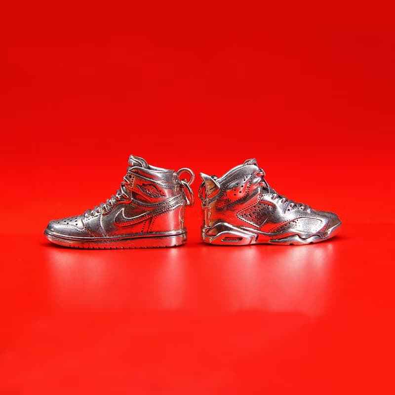 【贈品/可販售】925銀AJ1球鞋吊墜項鍊禮物情侶小眾男女AJ11飾品
