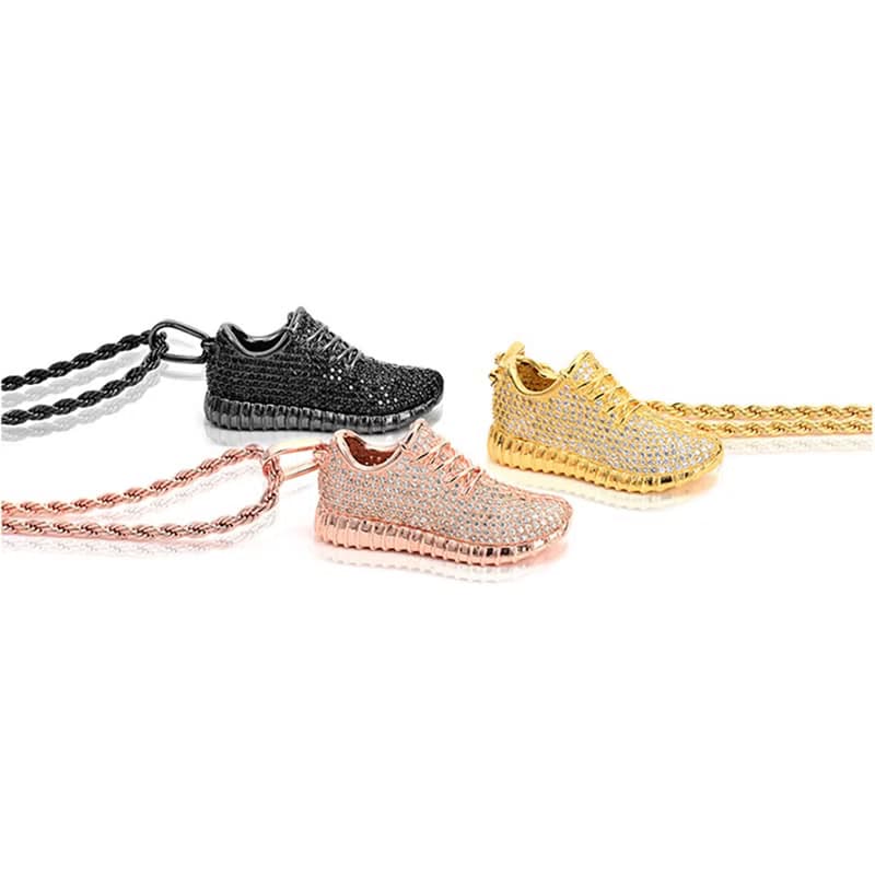 【贈品/可販售】925銀AJ1球鞋吊墜項鍊禮物情侶小眾男女AJ11飾品