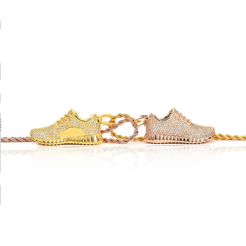 【贈品/可販售】925銀AJ1球鞋吊墜項鍊禮物情侶小眾男女AJ11飾品