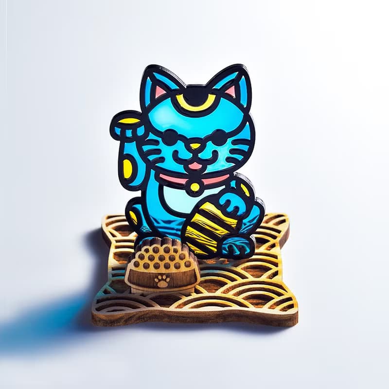 【Moko Bastet】招福貓 招財貓 座台式