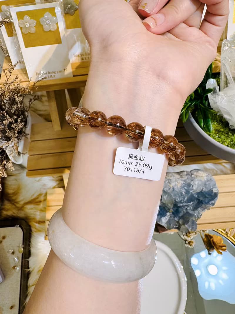 小精品招財濃色黑金超10mm29.09g旺正財招偏財貴人緣好運