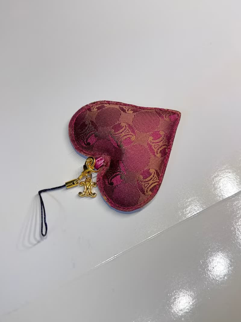 中古正品Celine 凱旋門 手袋掛飾 方巾 禮盒