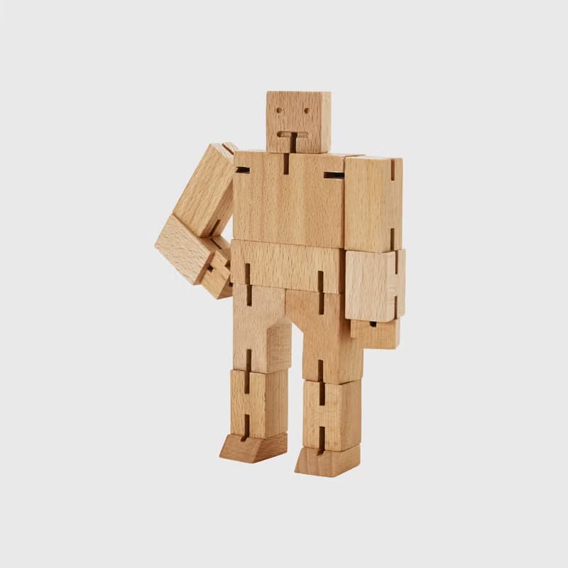 Cubebot 酷比人【樸實木三件組】木製變形積木機器人益智玩具禮物