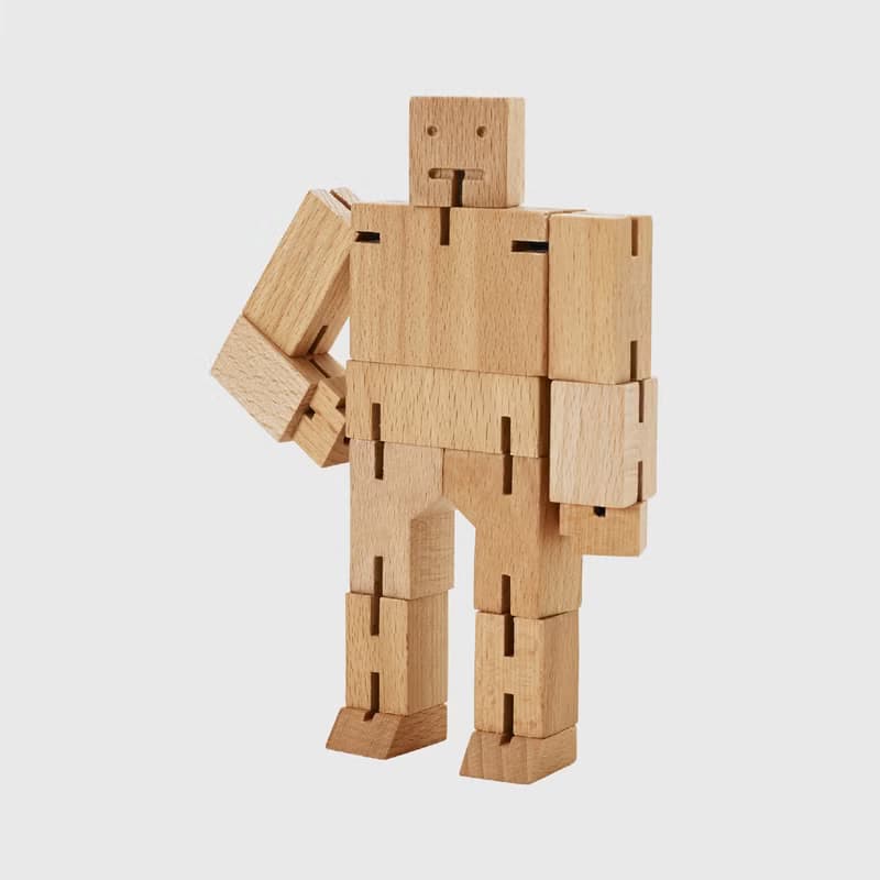 Cubebot 酷比人【樸實木三件組】木製變形積木機器人益智玩具禮物
