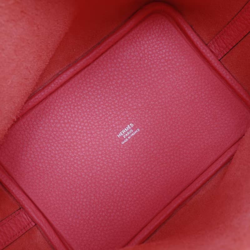 【日本直送】エルメス HERMES ピコタンロック18 PM ハンドバッグ トリヨンクレマンス ローズテキサス ピンク/シルバー金具 Y レディース【中古】