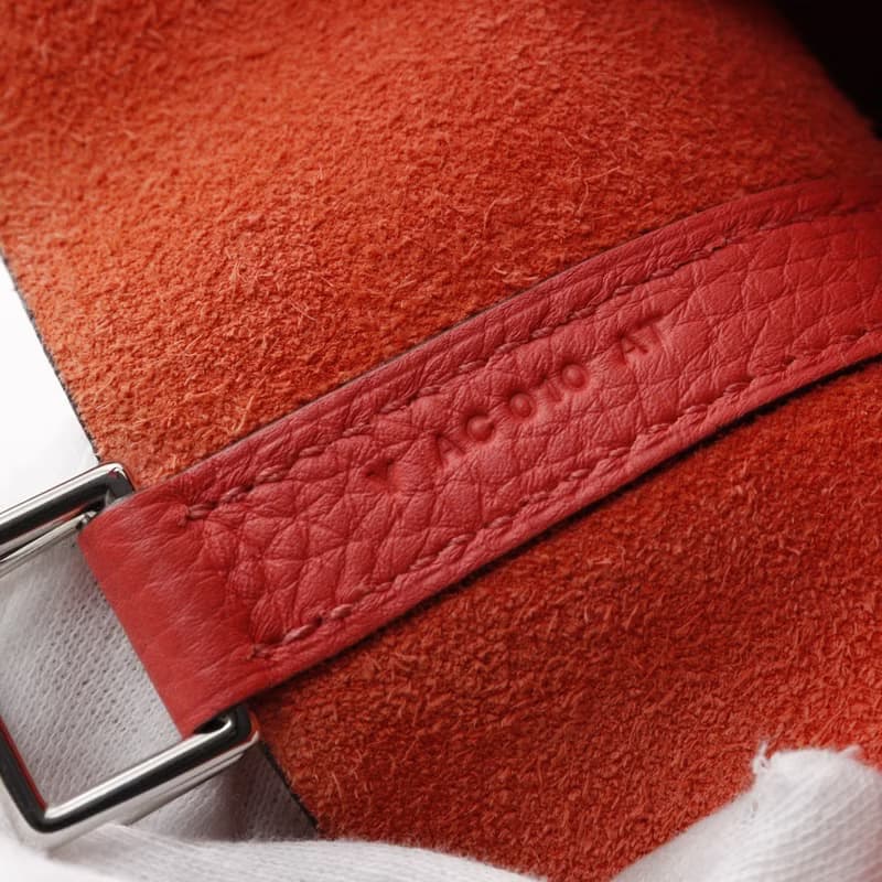 【日本直送】エルメス HERMES ピコタンロック18 PM ハンドバッグ トリヨンクレマンス ローズテキサス ピンク/シルバー金具 Y レディース【中古】