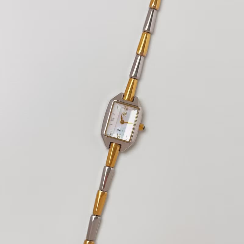 NUI Italy Two Tone Bracelet Watch