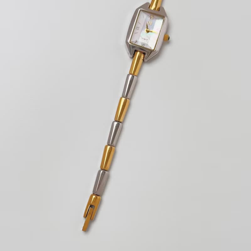 NUI Italy Two Tone Bracelet Watch