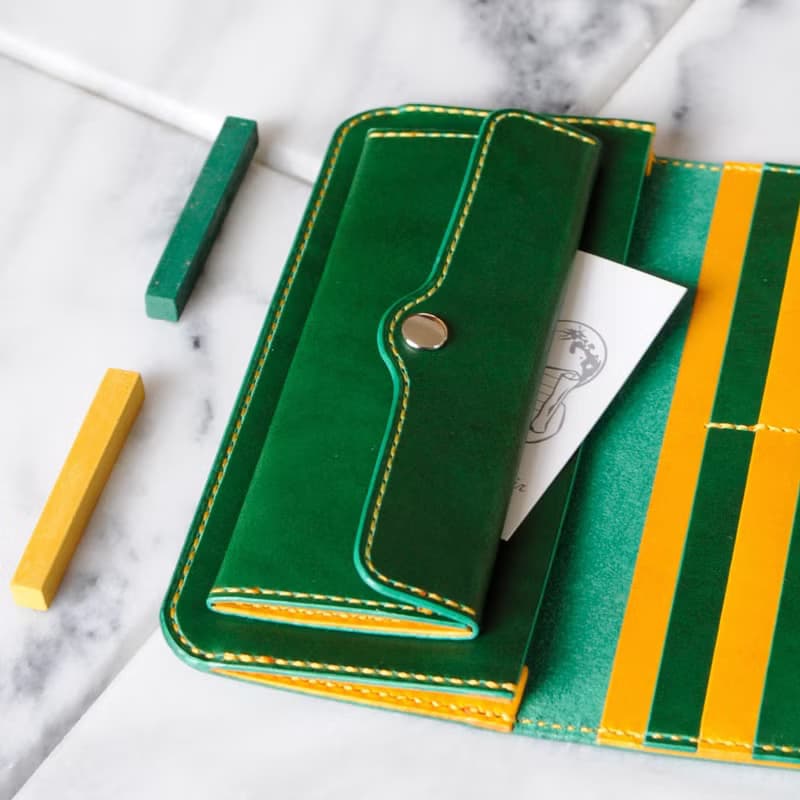 シンプルな長財布B　No.9　ブッテーロ