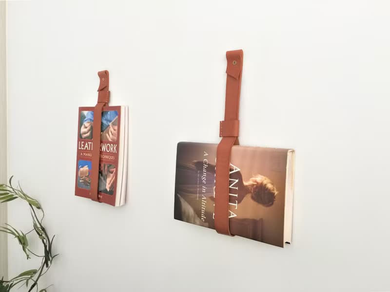 皮革書架 // 多功能真皮帶 // 毛巾架固定器 // 皮革雜誌架 //