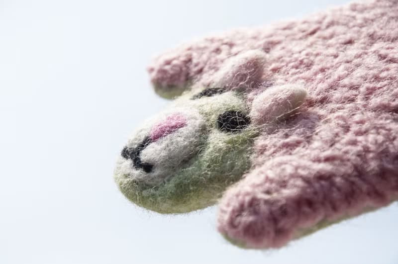 聖誕交換禮物 母親節禮物 森林系羊毛氈杯墊 動物杯墊-立體綿羊風