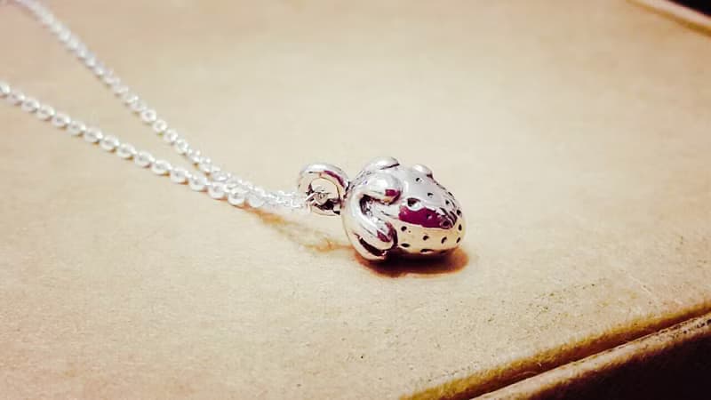 草莓 純銀項鍊 純銀手作 / 鎖骨鍊 / 手鍊 / 禮物 / 紀念日 / 情人節