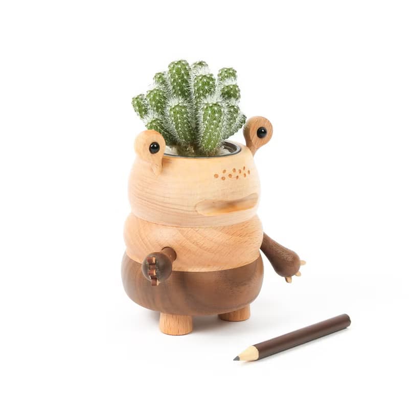 【蛙人】 造型盆栽罐 磁鐵盆器 不含植物 | 1251017 蒔光