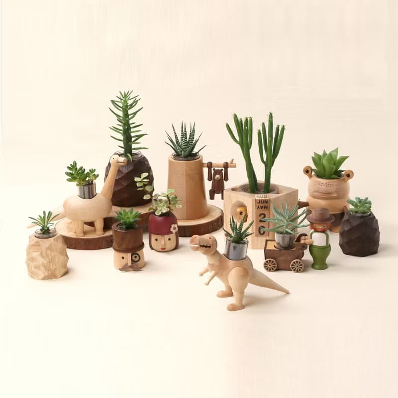 【蛙人】 造型盆栽罐 磁鐵盆器 不含植物 | 1251017 蒔光