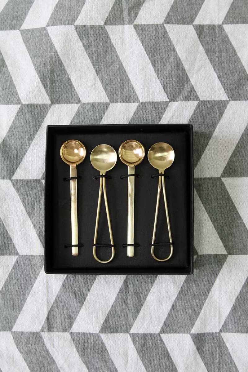 英國Selbrae House銅與不銹鋼金屬湯匙禮盒組(一組四入)-現貨